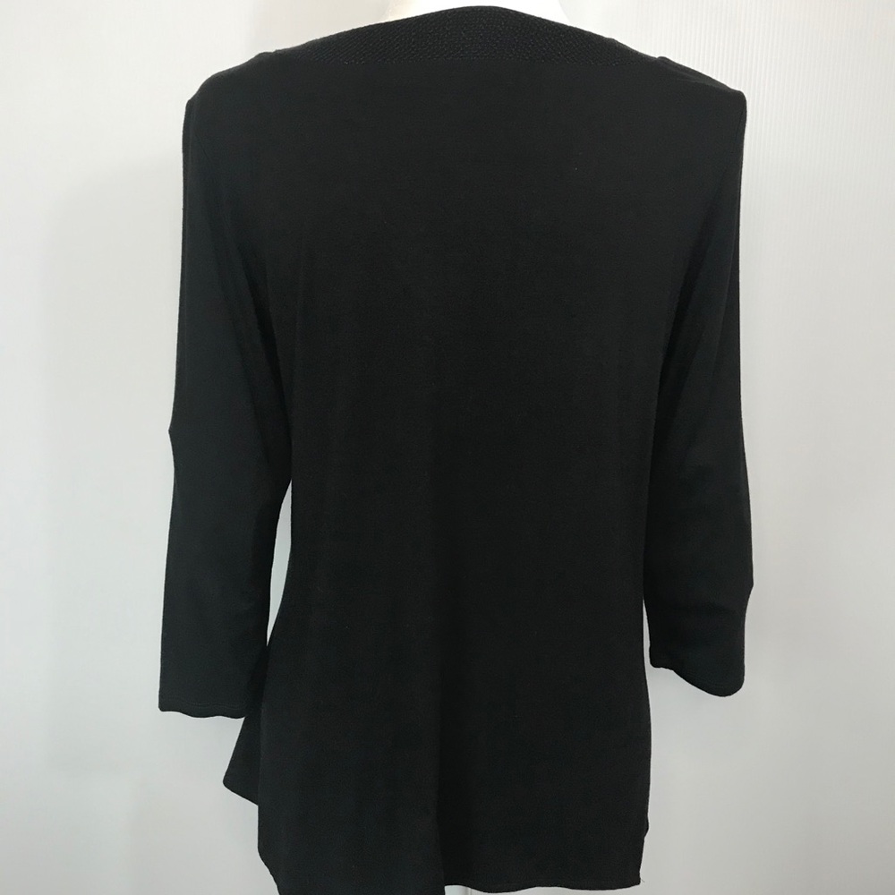 Adrianna Papell Embroidered Tunic Top - Size: M - Picture 7 of 16